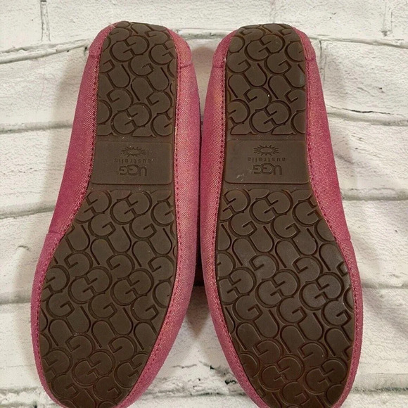 UGG Girl's Annmarie Sparkle Fuchsia Pink Slipper Shoes Size 6 MSRP $150 - Picture 7 of 8